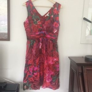 Banana Republic floral silk dress